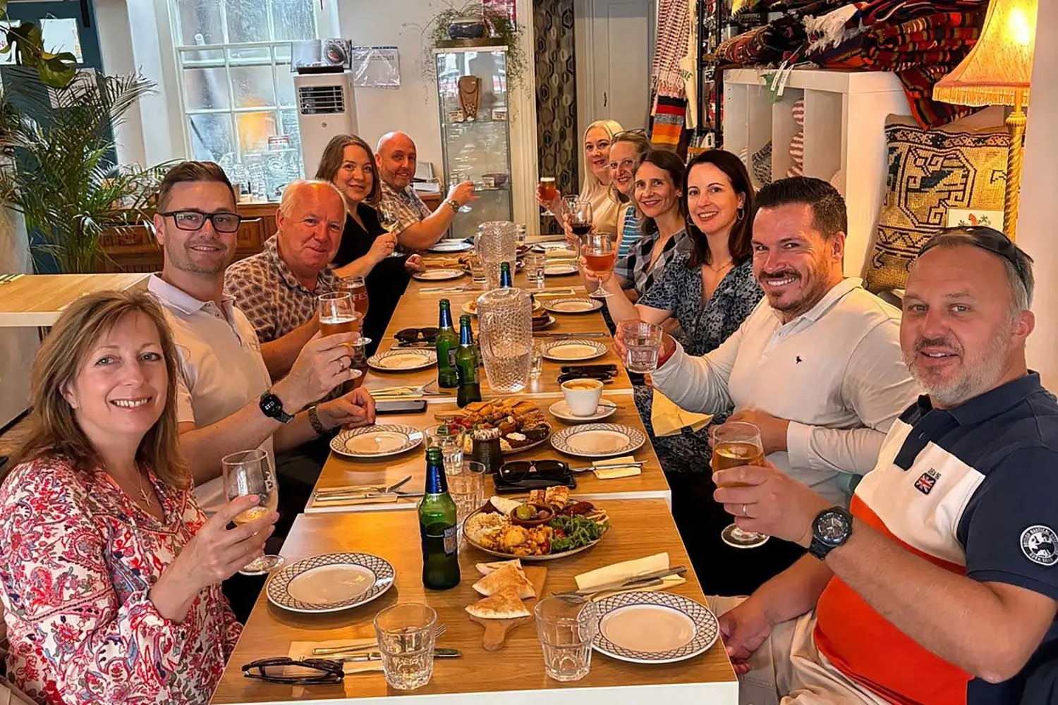 Guests enjoying a tasting during a Walking Food Tours UK experience in Chester