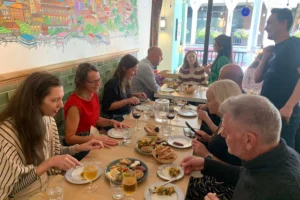 Walking Food Tours UK teamed up with The Very Group for a special Charity Food Tour in Chester, raising £700 for the National Literacy Trust. The evening featured four of Chester’s favourite venues, great company, and an unforgettable celebration of food for a good cause.