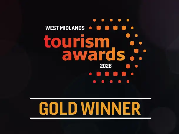 West Midlands Tourism Awards 2026 - Gold Winner